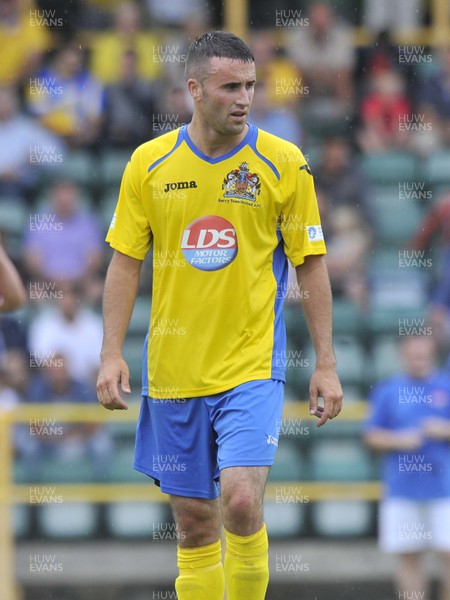 270713 - Barry Town v Cardiff City - Pre Season Friendly -   TJ Nagi of Barry Town