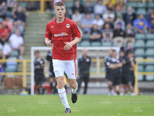 270713 - Barry Town v Cardiff City - Pre Season Friendly -   Brad Williams of Cardiff City