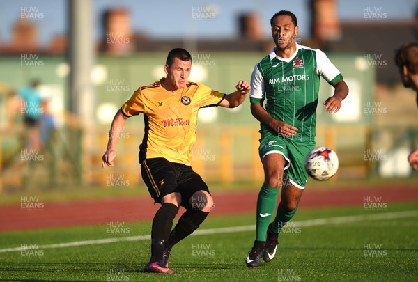 250717 - Barry Town v Newport County - Preseason Friendly - Aaron Williams of Newport County