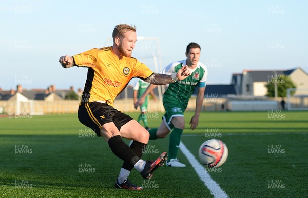 250717 - Barry Town v Newport County - Preseason Friendly - Ben Swallow of Newport County