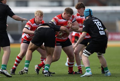 050525 - Barry v Gorseinon - U18 Plate Final - Boys U18s Finals Day - Dewi Brown of Gorseinon 