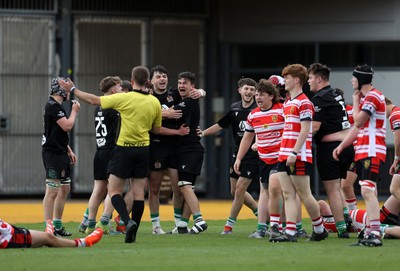 050525 - Barry v Gorseinon - U18 Plate Final - Boys U18s Finals Day - Barry celebrate the victory at full time