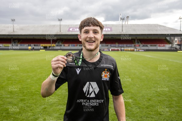 050525 - Barry v Gorseinon - U18 Plate Final - Boys U18s Finals Day - Player of the match Morgan Prosser of Barry 