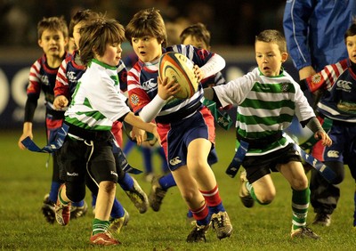 100212 Cardiff Blues v Connacht - RaboDirect PRO 12 -Blues' Tag rugby Barry(green and white) v Penarth