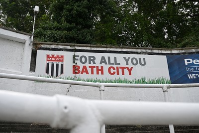 250726 - Bath City v Newport County - Pre Season Friendly - A general view of Twerton Park ahead of the match