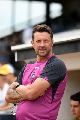 250726 - Bath City v Newport County - Pre Season Friendly - Newport County interim Head Coach, Chris Todd