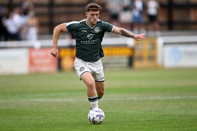 250726 - Bath City v Newport County - Pre Season Friendly - Cameron Evans of Newport County