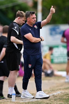 250726 - Bath City v Newport County - Pre Season Friendly - Scott Bartlett, Bath City Manager