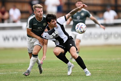 250726 - Bath City v Newport County - Pre Season Friendly - Keenan Patten of Newport County