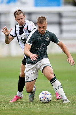 250726 - Bath City v Newport County - Pre Season Friendly - Cole Jarvis of Newport County