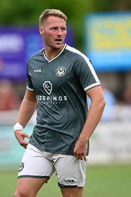 250726 - Bath City v Newport County - Pre Season Friendly - Cameron Norman of Newport County