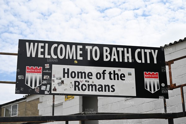 250726 - Bath City v Newport County - Pre Season Friendly - A general view of Twerton Park ahead of the match