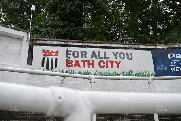 250726 - Bath City v Newport County - Pre Season Friendly - A general view of Twerton Park ahead of the match