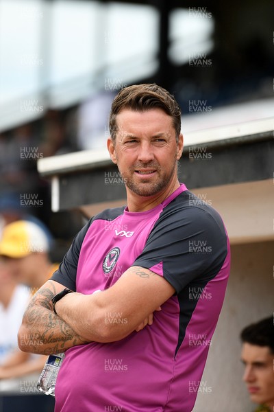 250726 - Bath City v Newport County - Pre Season Friendly - Newport County interim Head Coach, Chris Todd