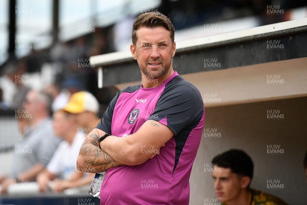 250726 - Bath City v Newport County - Pre Season Friendly - Newport County interim Head Coach, Chris Todd