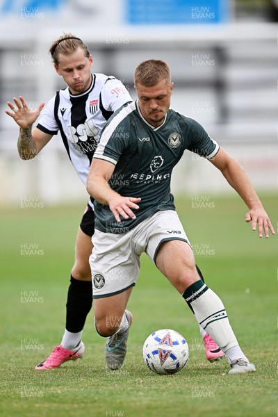 250726 - Bath City v Newport County - Pre Season Friendly - Cole Jarvis of Newport County