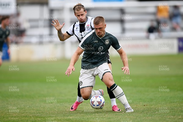 250726 - Bath City v Newport County - Pre Season Friendly - Cole Jarvis of Newport County