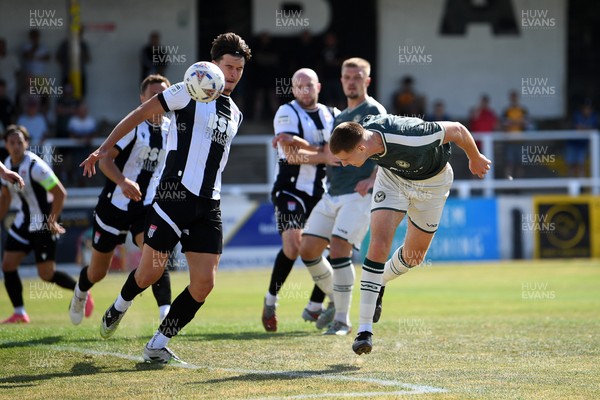 250726 - Bath City v Newport County - Pre Season Friendly - Harrison Halpin of Newport County scores a goal