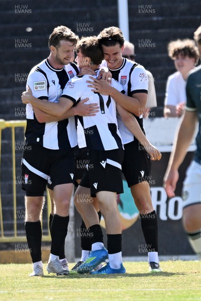 250726 - Bath City v Newport County - Pre Season Friendly - Alex Fisher of Bath City scores a goal to equalise the match