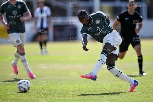 250726 - Bath City v Newport County - Pre Season Friendly - Yahya Bamba of Newport County