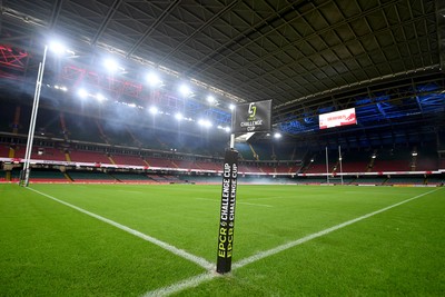 230525 - Bath Rugby v Lyon Olympique Universitaire - EPCR Challenge Cup Final - A general view of the Principality Stadium ahead of this evening’s EPCR Challenge Cup Final 
