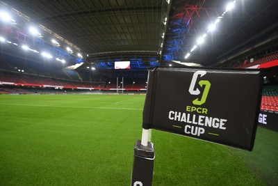230525 - Bath Rugby v Lyon Olympique Universitaire - EPCR Challenge Cup Final - A general view of the Principality Stadium ahead of this evening’s EPCR Challenge Cup Final 