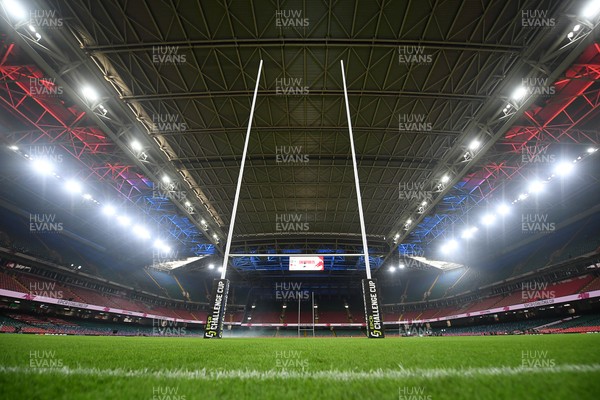 230525 - Bath Rugby v Lyon Olympique Universitaire - EPCR Challenge Cup Final - A general view of the Principality Stadium ahead of this evening’s EPCR Challenge Cup Final 