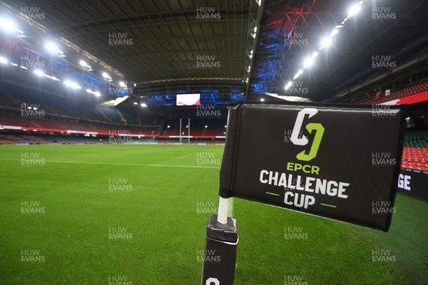 230525 - Bath Rugby v Lyon Olympique Universitaire - EPCR Challenge Cup Final - A general view of the Principality Stadium ahead of this evening’s EPCR Challenge Cup Final 