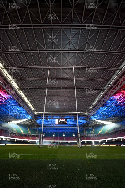 230525 - Bath Rugby v Lyon Olympique Universitaire - EPCR Challenge Cup Final - A general view of the Principality Stadium ahead of this evening’s EPCR Challenge Cup Final 
