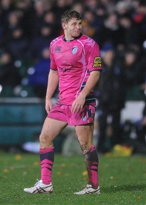 05.11.10 - Bath v Cardiff Blues - LV= Cup - Thomas Young of Cardiff Blues. 