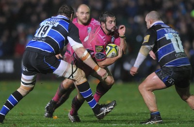 05.11.10 - Bath v Cardiff Blues - LV= Cup - Dafydd Hewitt of Cardiff Blues. 