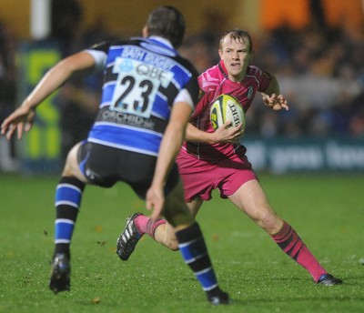 05.11.10 - Bath v Cardiff Blues - LV= Cup - Dan Fish of Cardiff Blues. 