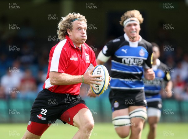 110812 Bath v London Welsh - Pre-Season Friendly - Tom Baldwin in action for London Welsh 