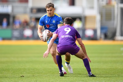 220426 - Bath v Loughborough - Men's BUCS Final - Will Roue of Bath is challenged by Rhys Hulse of Loughborough
