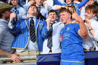 220426 - Bath v Loughborough - Men's BUCS Final - Bath players celebrate with fans at full time