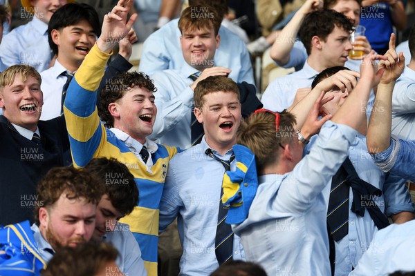 220426 - Bath v Loughborough - Men's BUCS Final - Bath fans celebrate at full time