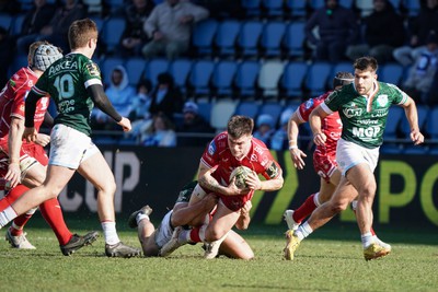 210123 - Aviron Bayonnais v Scarlets - EPCR Challenge Cup - Joe Roberts of Scarlets