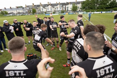160526 - St Peter's v Bedwas - Admiral National Championship East - Bedwas celebrate winning the league