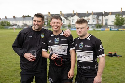 160526 - St Peter's v Bedwas - Admiral National Championship East - Bedwas celebrate winning the league