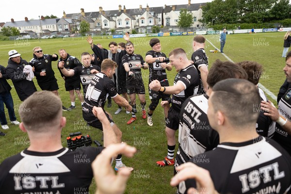 160526 - St Peter's v Bedwas - Admiral National Championship East - Bedwas celebrate winning the league