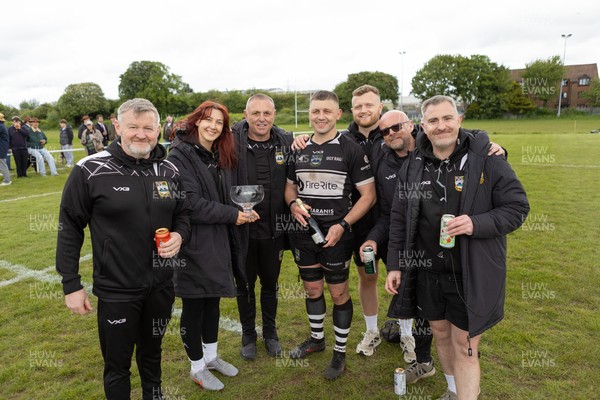 160526 - St Peter's v Bedwas - Admiral National Championship East - Bedwas celebrate winning the league