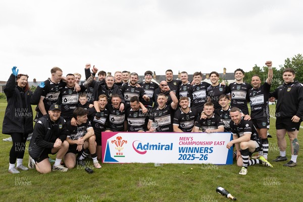 160526 - St Peter's v Bedwas - Admiral National Championship East - Bedwas celebrate winning the league