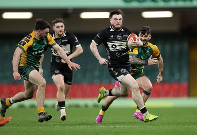 120426 - Bedwas v Bridgend Athletic - Mens Championship Cup Final - Jake Lee of Bedwas