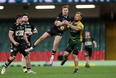 120426 - Bedwas v Bridgend Athletic - Mens Championship Cup Final - Hamish Anderson of Bedwas