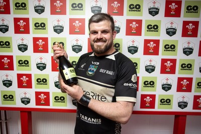 120426 - Bedwas v Bridgend Athletic - Mens Championship Cup Final - Player of the match Mike Dacey