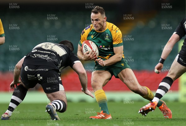 120426 - Bedwas v Bridgend Athletic - Mens Championship Cup Final - Rhys Jones of Bridgend