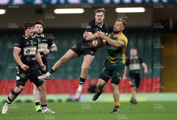 120426 - Bedwas v Bridgend Athletic - Mens Championship Cup Final - Hamish Anderson of Bedwas