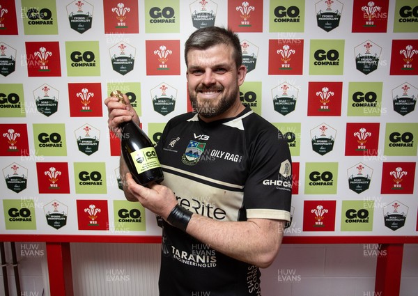 120426 - Bedwas v Bridgend Athletic - Mens Championship Cup Final - Player of the match Mike Dacey