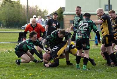 220426 Bedwellty v Deri, Admiral National League 4 East - Action from the match