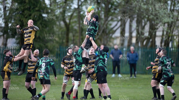 220426 Bedwellty v Deri, Admiral National League 4 East - Action from the match